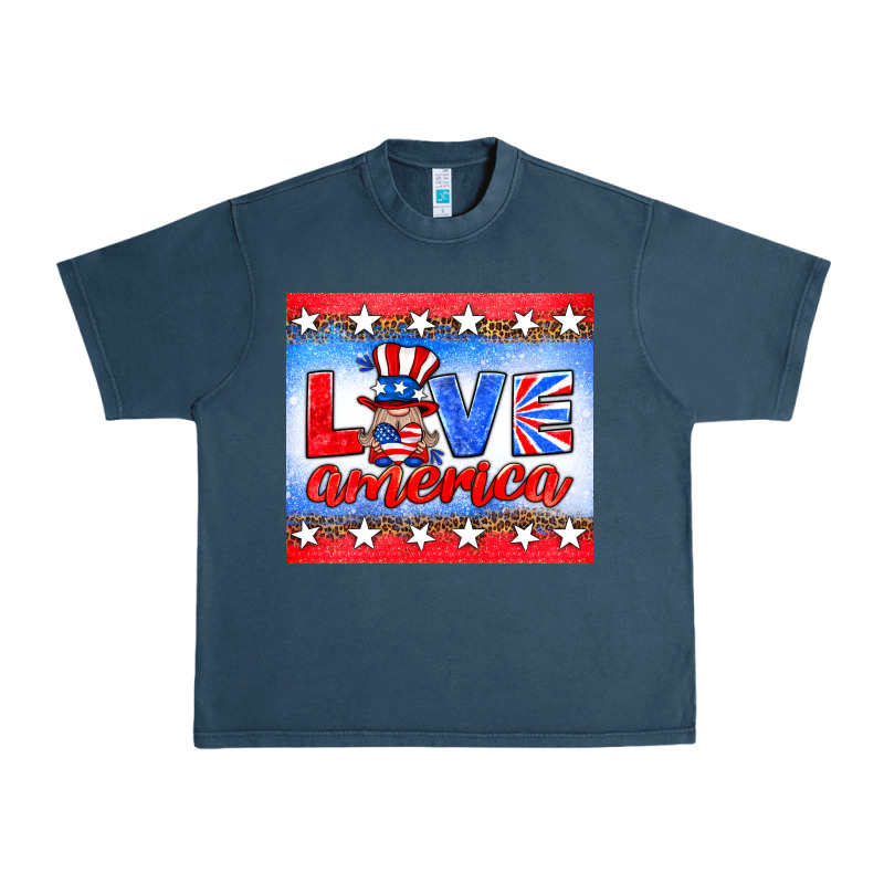 Love America Gnome Urban Heavy Tee by HRA Design Shop | Teevron