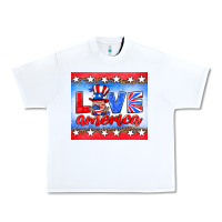 White love america gnome Urban Heavy Tee - HRA Design Shop