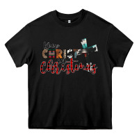 Black keep christ in christmas Heavy Core Tee - CowhideDigitalArt