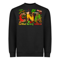 Black Certified nursing assistant juneteenth Heavyweight Sweatshirt - Zillion Design Studio