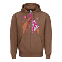 Chestnut afro sneakers and heels Zipper Hoodie - NancyCooperArtShop