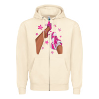 Sandshell afro sneakers and heels Zipper Hoodie - NancyCooperArtShop