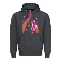 Smoke afro sneakers and heels Zipper Hoodie - NancyCooperArtShop