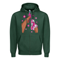 Sports Green afro sneakers and heels Zipper Hoodie - NancyCooperArtShop