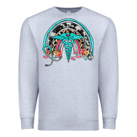 Heather Grey nurse rainbow Premium Sweatshirt - NancyCooperArtShop