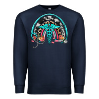 Navy nurse rainbow Premium Sweatshirt - NancyCooperArtShop