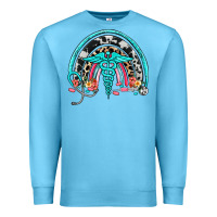 Ocean Blue nurse rainbow Premium Sweatshirt - NancyCooperArtShop