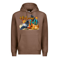 Chestnut Welcome Fall With Crow Premium Hoodie - LillyAllenDesigns