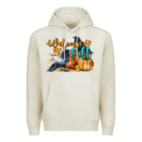 Oatmeal Heather Welcome Fall With Crow Premium Hoodie - LillyAllenDesigns