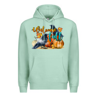 Seafoam Welcome Fall With Crow Premium Hoodie - LillyAllenDesigns
