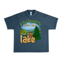 Midnight Navy what happens at the lake stays at the lake Urban Heavy Tee - HRA Design Shop