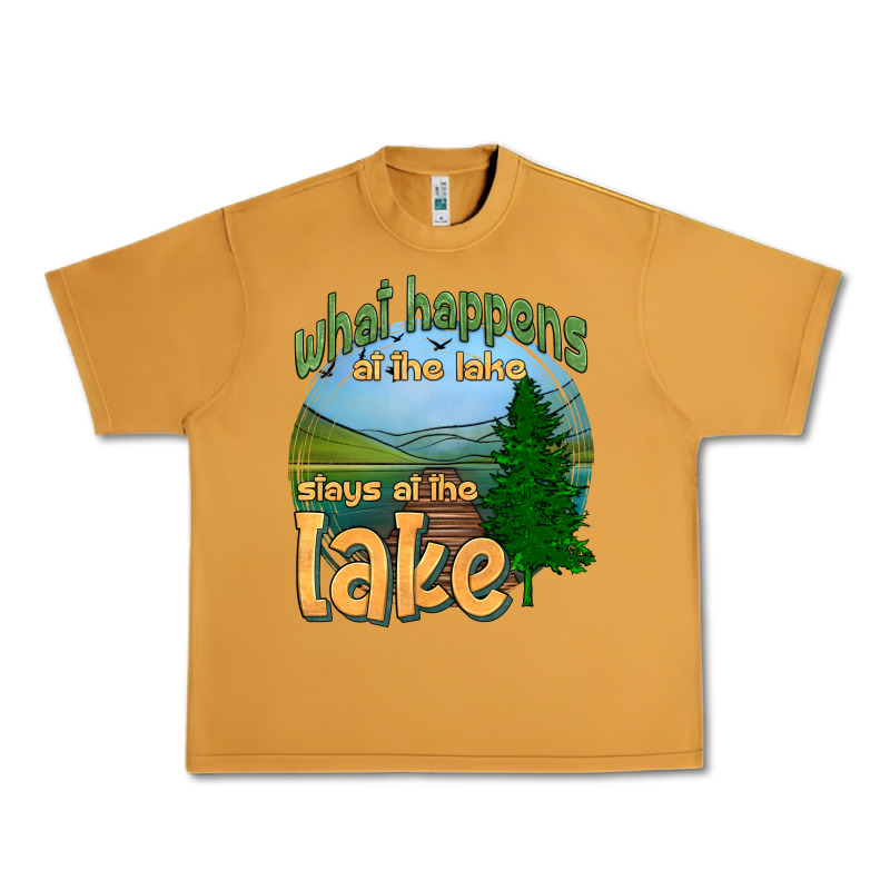 What Happens At The Lake Stays At The Lake Urban Heavy Tee by HRA Design Shop | Teevron