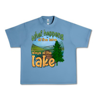 Pebble Blue what happens at the lake stays at the lake Urban Heavy Tee - HRA Design Shop
