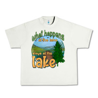 Pistachio what happens at the lake stays at the lake Urban Heavy Tee - HRA Design Shop