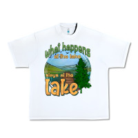White what happens at the lake stays at the lake Urban Heavy Tee - HRA Design Shop