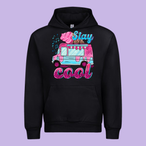Stay Cool With Ice Cream Van Summer Urban Hoodie Designed By Nancycooperartshop