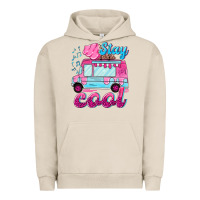 Pigment French Oak Stay cool with ice cream van summer Urban Hoodie - NancyCooperArtShop