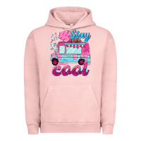 Pigment Salmon Stay cool with ice cream van summer Urban Hoodie - NancyCooperArtShop