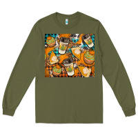 Army Green autumun distressed tumbler Long Sleeve Tee - BundleAndBundleShop