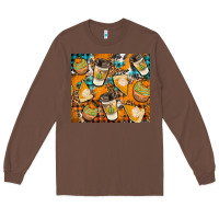 Chestnut autumun distressed tumbler Long Sleeve Tee - BundleAndBundleShop