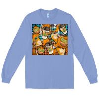 Colony Blue autumun distressed tumbler Long Sleeve Tee - BundleAndBundleShop