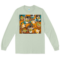 Matcha autumun distressed tumbler Long Sleeve Tee - BundleAndBundleShop
