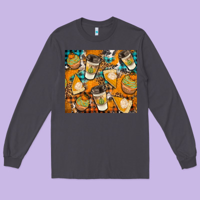 Autumun Distressed Tumbler Long Sleeve Tee Designed By Bundleandbundleshop