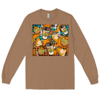 Toasted Coconut autumun distressed tumbler Long Sleeve Tee - BundleAndBundleShop