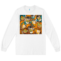 White autumun distressed tumbler Long Sleeve Tee - BundleAndBundleShop