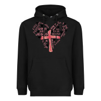Black retro christian valentine Heavyweight Hoodie - MaliasSmallBusiness