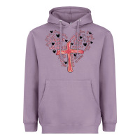 Lavender retro christian valentine Heavyweight Hoodie - MaliasSmallBusiness