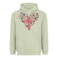 Matcha retro christian valentine Heavyweight Hoodie - MaliasSmallBusiness