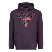 Plum retro christian valentine Heavyweight Hoodie - MaliasSmallBusiness