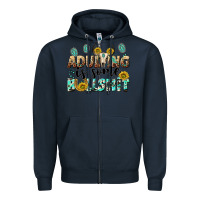 Navy adulting is some bullshit Zipper Hoodie - NancyCooperArtShop