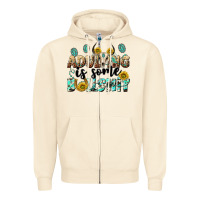 Sandshell adulting is some bullshit Zipper Hoodie - NancyCooperArtShop