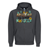 Smoke adulting is some bullshit Zipper Hoodie - NancyCooperArtShop