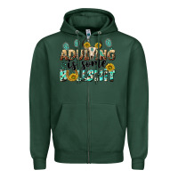 Sports Green adulting is some bullshit Zipper Hoodie - NancyCooperArtShop