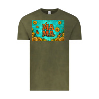 Vintage Olive sunflowers mama skinny metal can holder Vintage Tee - HRA Design Shop