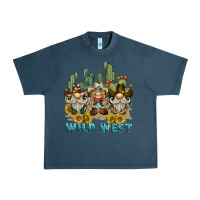 Midnight Navy wild west western gnome Urban Heavy Tee - BarkalooDesign