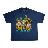 Navy wild west western gnome Urban Heavy Tee - BarkalooDesign