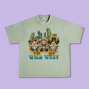 Wild West Western Gnome Urban Heavy Tee Designed By Barkaloodesign
