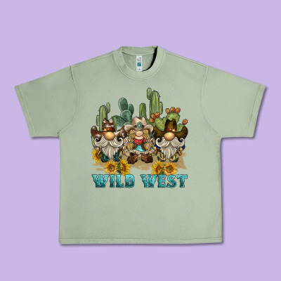 Wild West Western Gnome Urban Heavy Tee Designed By Barkaloodesign
