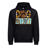 Black Dog Mini with Paw Urban Hoodie - texasbilliewilder