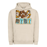 Pigment French Oak Dog Mini with Paw Urban Hoodie - texasbilliewilder