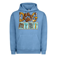 Pigment Pebble Blue Dog Mini with Paw Urban Hoodie - texasbilliewilder