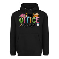 Black office squad Heavyweight Hoodie - MaliasSmallBusiness