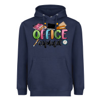 Navy office squad Heavyweight Hoodie - MaliasSmallBusiness