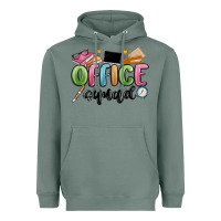 Sage office squad Heavyweight Hoodie - MaliasSmallBusiness
