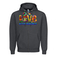 Smoke autism awareness love Zipper Hoodie - BarkalooDesign