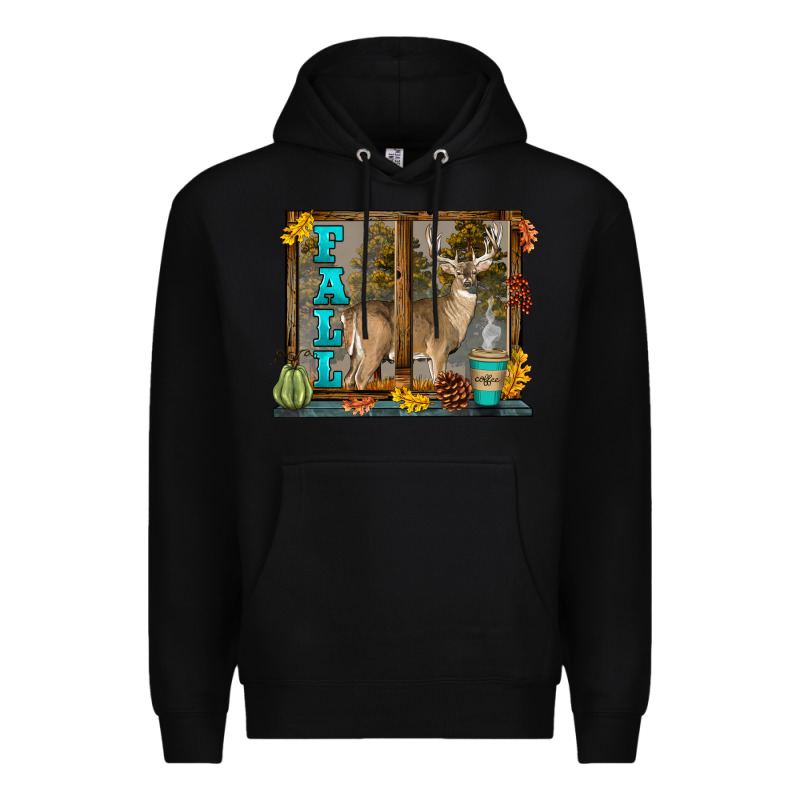 White Tailed Buck Fall Premium Hoodie by LillyAllenDesigns | Teevron